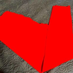 TC Lularoe Red Leggings